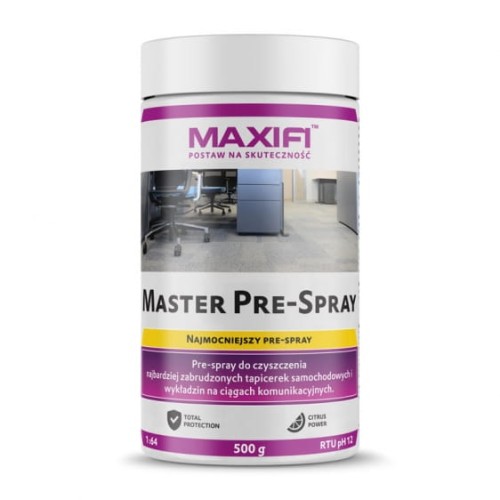 Maxifi Master Pre-Spray – proszek do prania tapicerki materiałowej 500g - Sklep detailingowy Automotive Care