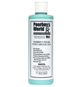 Poorboy's World Polish with Carnauba Wax Blue - AIO (All in One) oczyszczające mleczko polerskie z woskiem Carnauba Blue473ml
