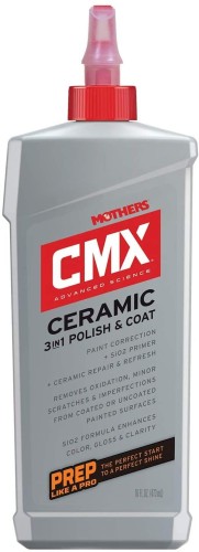 Mothers CMX Ceramic 3-in-1 Polish & Coat - primer, AiO przygotowuje lakier pod powłokę ceramiczną, zabezpiecza 473ml - Sklep detailingowy Automotive Care
