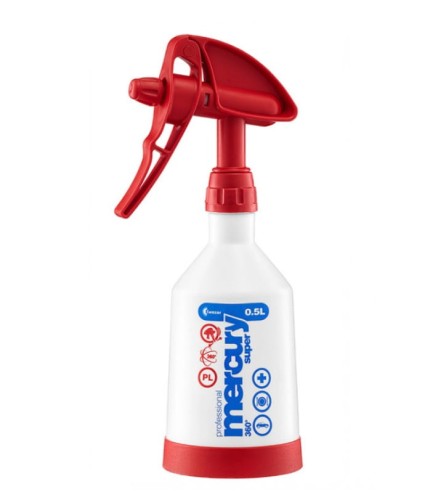 KWAZAR Mercury Pro+ 360 spryskiwacz czerwony – 0,5L - Sklep detailingowy Automotive Care