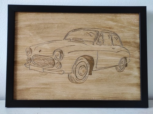 Meldor Art Syrenka - grawer ręczny w drewnie - Sklep detailingowy Automotive Care