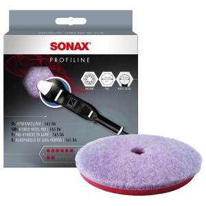 SONAX Hybrid Wool Pad HybridWollPad 143 DA - innowacy pad hybrydowy, usuwa głębokie rysy i wykańcza 143mm