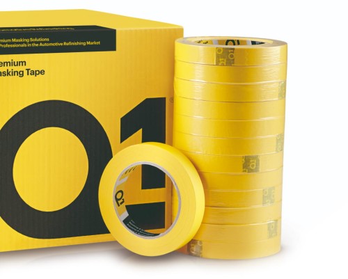 Q1 Premium Masking Tape - wysokiej jakości taśma maskująca, żółta 24mm x 50m 1szt. - Sklep detailingowy Automotive Care