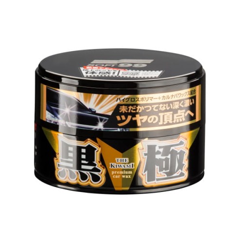 SOFT99 Kiwami Extreme Gloss Wax Black Hard - wosk do ciemnych lakierów 200g - Sklep detailingowy Automotive Care