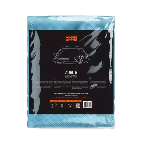 ADBL G - delikatna, diamentowa mikrofibra do czyszczenia szkła 40x40cm - Sklep detailingowy Automotive Care