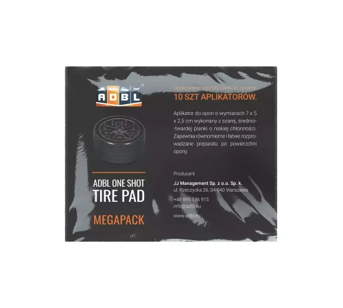 ADBL One Shot Tire Pad MEGAPACK - aplikator do opon 10szt. - Sklep detailingowy Automotive Care