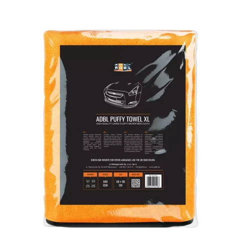 ADBL Puffy towel XL - ręcznik do osuszania lakieru 90x60cm 840gsm - Sklep detailingowy Automotive Care