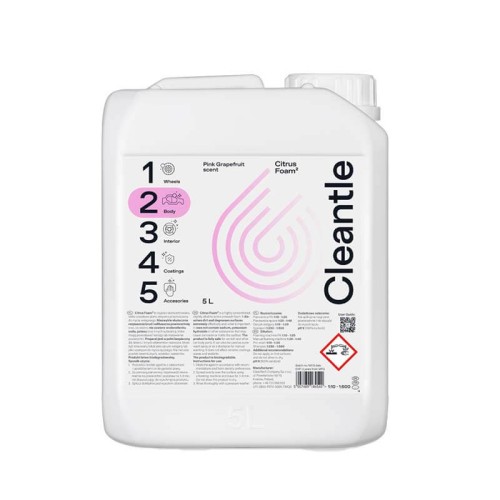 Cleantle Citrus Foam2 - piana aktywna delikatnie zasadowa 5L - Sklep detailingowy Automotive Care