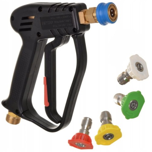 AC Products Wash Gun & Nozzle Set M22 - krótki pistolet do mycia samochodu z końcówkami kątowymi - Sklep detailingowy Automotive Care