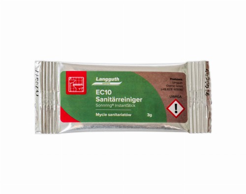 Langguth Sonnring InstantStick EC10 Sanitärreiniger - płyn do codziennego mycia powierzchni w sanitariatach (płytki, armatura, toalety, szkło) w proszku do rozcieńczenia 3g - Sklep detailingowy Automotive Care