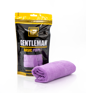 WORK STUFF Gentleman Basic Purple – delikatna mikrofibra bez obszycia, 40x40cm, 350gsm