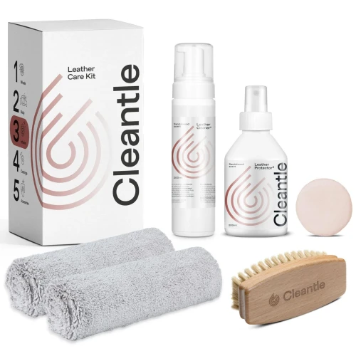 Cleantle Leather Care KIT - Zestaw do bezpiecznego czyszczenia i pielęgnacji tapicerki skórzanej - Sklep detailingowy Automotive Care