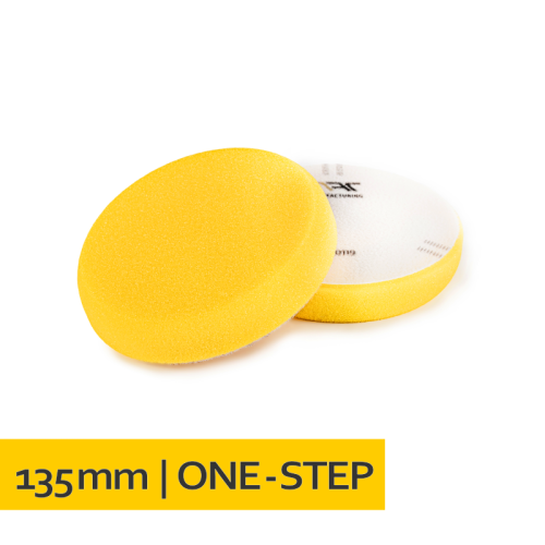 NAT Żółta Średnia gąbka polerska 135mm - Sklep detailingowy Automotive Care