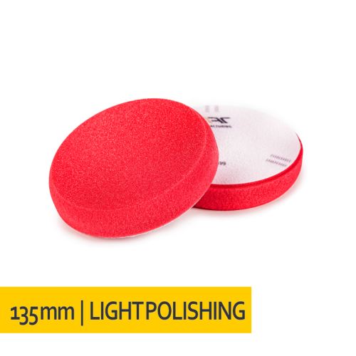 NAT Czerwona Średnio Miękka gąbka polerska 135mm - Sklep detailingowy Automotive Care