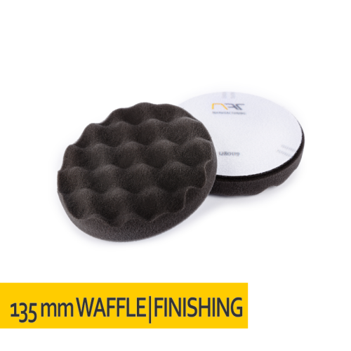 NAT Czarna Karbowana Miękka Gąbka polerska 135mm - Sklep detailingowy Automotive Care