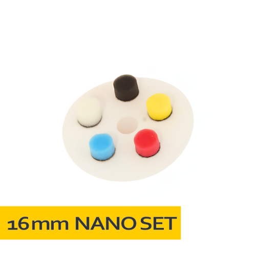 NAT Zestaw gąbek polerskich Nano Polisher 16mm - Sklep detailingowy Automotive Care