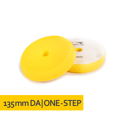 NAT DA Żółta Średnia gąbka polerska 133mm - Sklep detailingowy Automotive Care