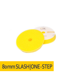 NAT Slash DA Żółta Średnia gąbka polerska 80mm