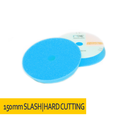 NAT Slash DA Niebieska Twarda gąbka polerska 133/148mm - Sklep detailingowy Automotive Care