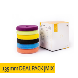 NAT DEAL PACK DA - zestaw gąbek polerskich 6x 135mm