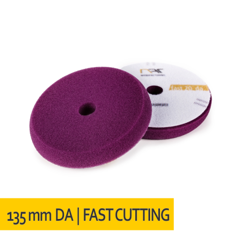 NAT FAST 20 Cutting DA fioletowa - tnąca gąbka polerska na rzep 135x20 - Sklep detailingowy Automotive Care