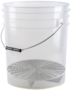  [ZESTAW] Grit Shield Wiadro detailingowe (transparent) 20L + separator brudu