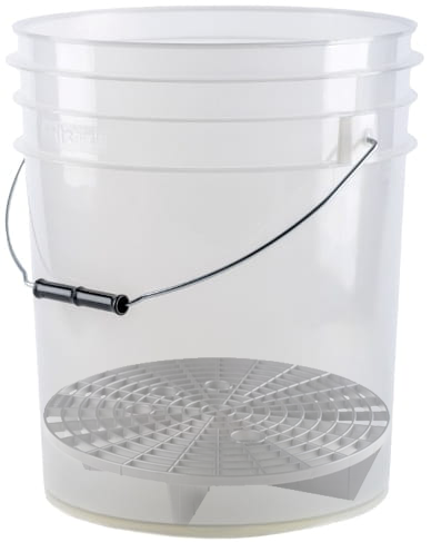 [ZESTAW] Grit Shield Wiadro detailingowe (transparent) 20L + separator brudu - Sklep detailingowy Automotive Care