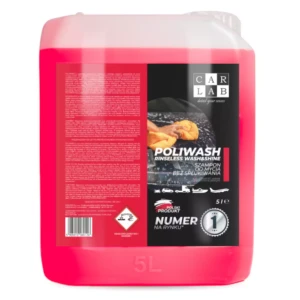 CARLAB Poliwash Red - polimerowy szampon samochodowy do mycia bez spłukiwania rinseless 5L