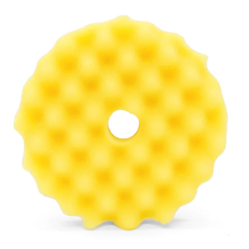 Optimum YELLOW Waffel Cut 125mm - waflowy, średni pad polerski - Sklep detailingowy Automotive Care