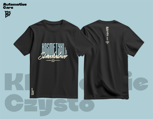 Automotive Care T-Shirt Classic Version Black - wysokiej jakości koszulka rozmiar XL - Sklep detailingowy Automotive Care