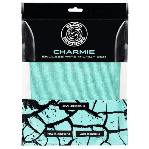 Blend Brothers CHARMIE Endless Wipe Microfiber 420GSM Turquoise - uniwersalna mikrofibra - Sklep detailingowy Automotive Care