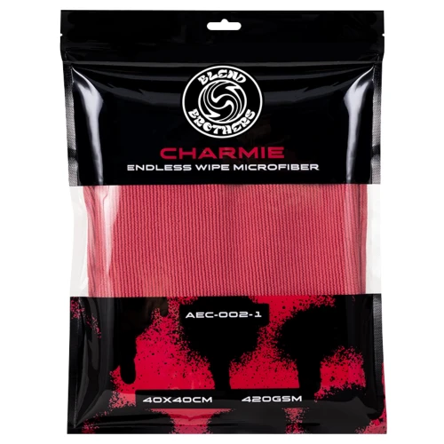 Blend Brothers CHARMIE Endless Wipe Microfiber 420GSM RED - uniwersalna mikrofibra - Sklep detailingowy Automotive Care