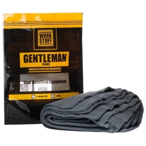 Work Stuff Gentleman Basic 5-Pack Dark Grey – delikatna mikrofibra bez obszycia, 40x40cm, 350gsm, 5 sztuk