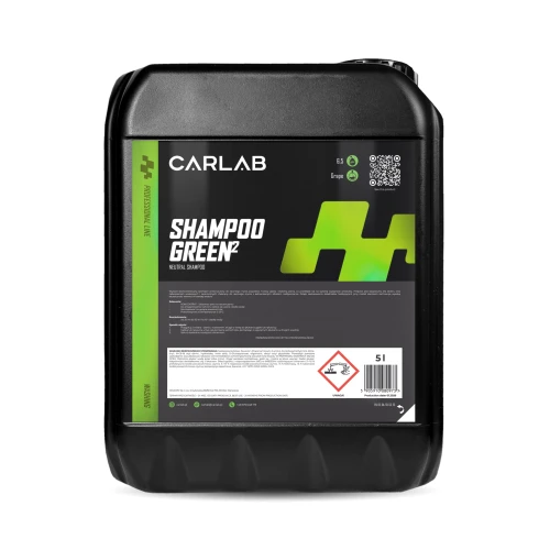 CARLAB SHAMPOO GREEN2 - wysoce skoncentrowany szampon przeznaczony do ręcznego mycia pojazdów 5L - Sklep detailingowy Automotive Care