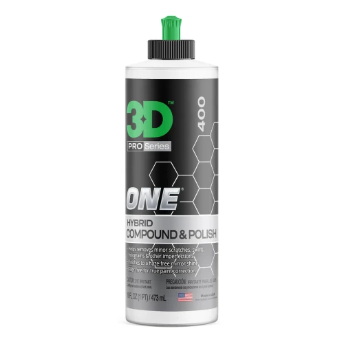 3D Car Care One Hybrid Compound & Polish - super skuteczna pasta jednoetapowa 473ml - Sklep detailingowy Automotive Care