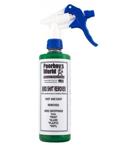 Poorboy`s World Bird Sh#t Remover - płyn do usuwania zanieczyszczeń organicznych, ptasich odchodów473ml - Sklep detailingowy Automotive Care