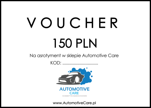 Bon podarunkowy voucher - 150zł - Sklep detailingowy Automotive Care