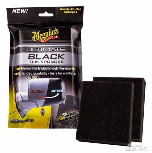 Meguiar's Ultimate Black Trim Sponges - gąbki do tworzyw zewnętrznych 2szt - Sklep detailingowy Automotive Care