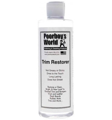 Poorboy's World Trim Restorer - dressing do zewnętrznych elementów z tworzyw sztucznych 473ml - Sklep detailingowy Automotive Care